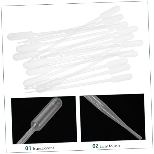 100pcs Plastic Dropper Pipettes Capacity Laboratory Dropper Pipettes for Science Aquarium Use