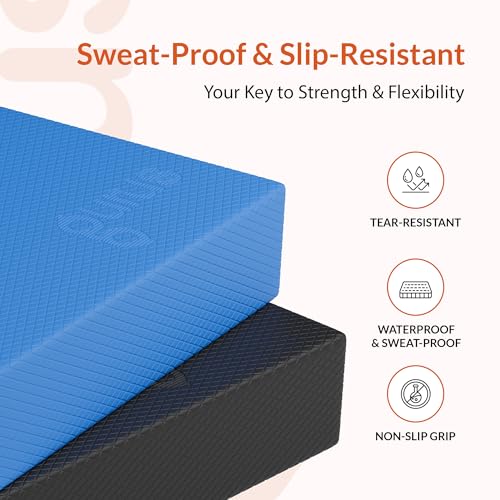 Gurus Balance Pad – High-Density Foam Balance Pad Physical Therapy for Stability & Strength, Exercise Foam Pad for Balancing, Non-Slip Lightweight Trainer for Home Gym & Rehab (Blue) - color: Blue