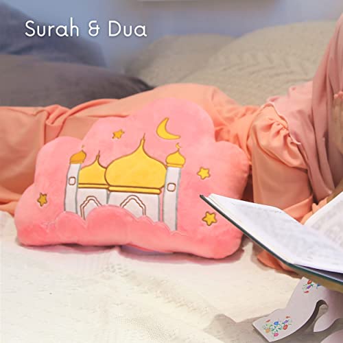 Mommy Yasmin - Soothe & Glow Talking Cloud | Muslim & Islamic Toy | Eid Gift | Quran & Dua | Interactive + Relaxing | Remote | for Baby + Toddlers + Kids (Blue) - color: Blue