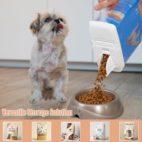 Buddeez Pet Food Storage Container - 8 Quart Capacity Bird Seed Container & Dog Food Storage, with Durable EZ Grip Handle and EZ Flip Lid with Pour Spout