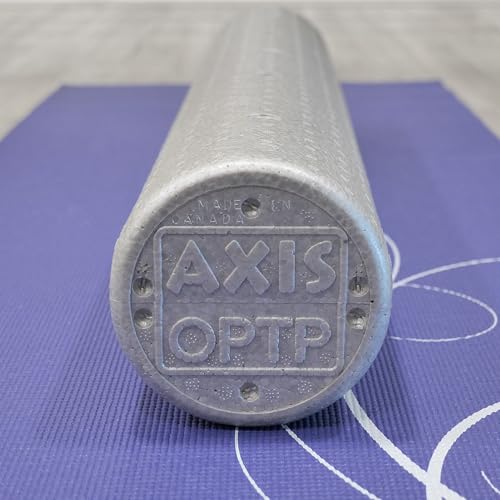 OPTP Silver AXIS Foam Roller, Moderate Density for Sports Medicine, Physical Therapy, Pilates, Yoga - Myofascial Release on Trigger Points (Silver Moderate Density, 36" x 6" Round) - size: 36"