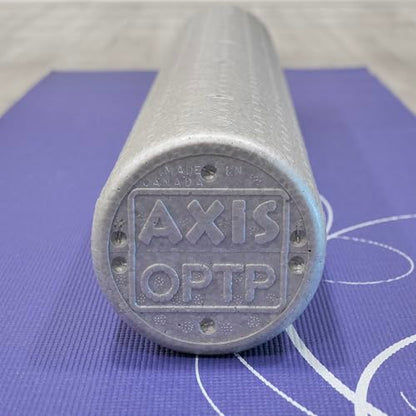 OPTP Silver AXIS Foam Roller - Moderate Density, Eco-Friendly, Durable Foam Roller for Physical Therapy and Exercise, Deep Tissue Muscle Relief, and Workout Recovery (36-Inch Round) - size: 36"