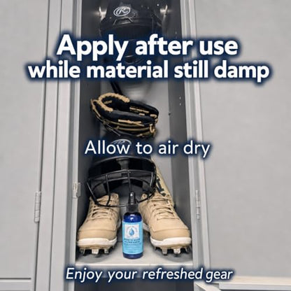 Clean Slate Sports Gear Refresher – Eliminates Odors at the Source, Breaks Down Sweat & Salt Buildup – For Hockey Gear, Football Pads, Cleats, Gloves & Gym Bags, 4 oz