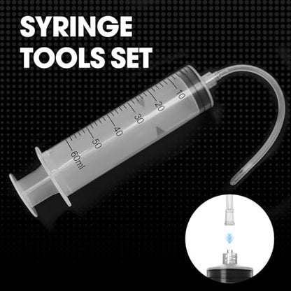 60ml Luer Lock Syringe with Cap and Soft Plastic Tube, Individually Wrapped 10 Pack, Suitable for Pet Liquids Feeding - size: 60ml - 4.0mm Tube