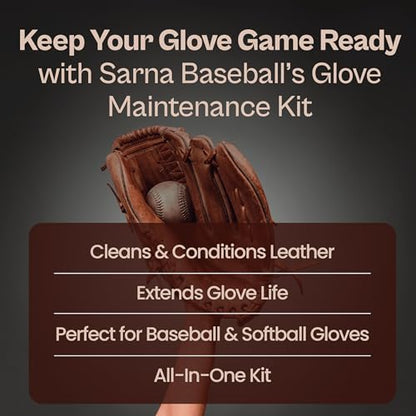 Glove Conditioner, Liquid, 8 Oz – Break in Faster, Keep Leather Maintained – Glove Conditioner for Mitts, Softball, & Baseball Gear Made in USA - size: Maintenance Kit