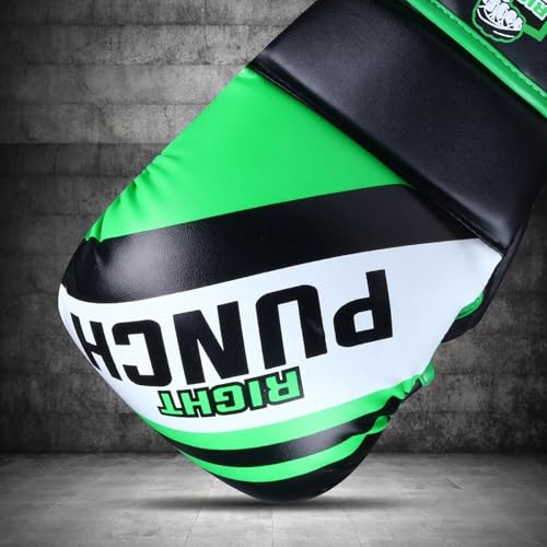 Hybrid MMA Sparring Gloves for Grappling, Kickboxing, and Open Palm Martial Arts - color: Green, size: Small