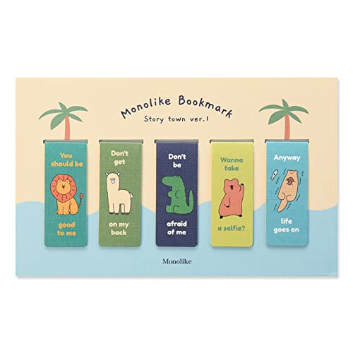 Monolike Magnetic Bookmarks Story Town Ver.1, Set of 5 - color: Story Town Ver.1