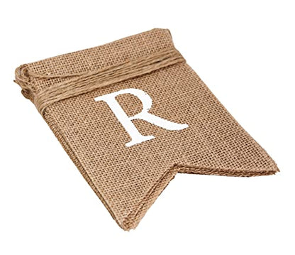 Mandala Crafts Burlap Ramadan Mubarak Banner Muslim Islamic Bunting Sign - color: Ramadan