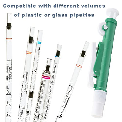 ONiLAB Pipette Pumps,Scientific Pipette Pump 10ml, Green, for Disposable Plastic and Glass Pipettes… | Lightweight Design, Smooth Operation, Plastic And Glass Pipette Compatibility, Precise Liquid Transfer - style: 10ml