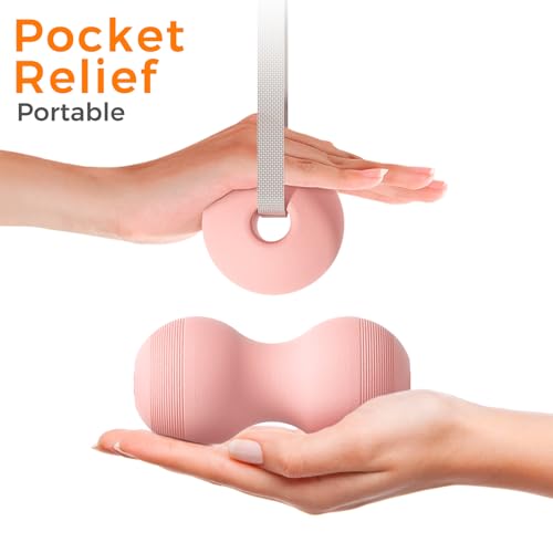 VICSKY Myofascial Release Massage Ball with Handles - Trigger Point Ball for Leg, Neck, Foot Pain Relief, Adjustable Strap, Deep Tissue & Muscle Relaxation, Pressure Release Tool (Pink) - color: B: Pink, Single Ball