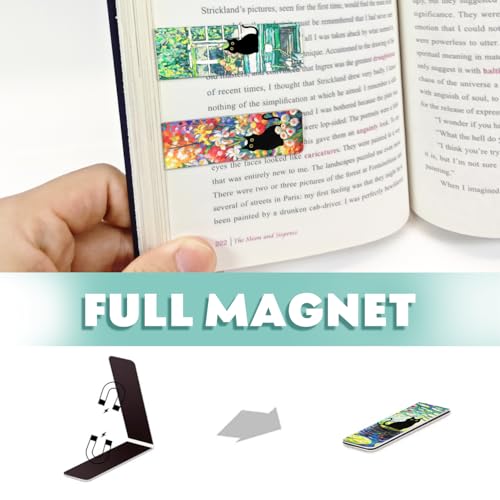30 Pieces Bookmark, Magnetic Bookmarks for Women, Men, Book Lovers, Bookmarks Bulk for Students Teachers Reading, Cute Cat Bookmark - size: 30 Pieces, style: Cat