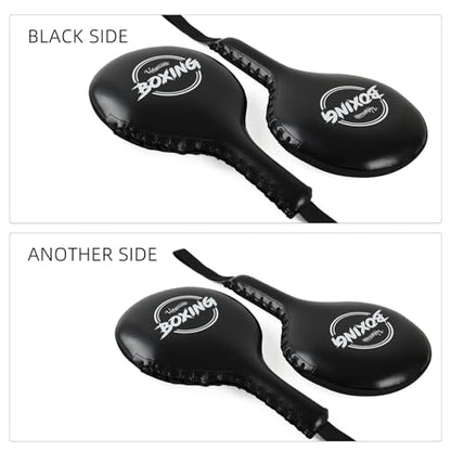 Valleycomfy Boxing Target Paddles Fight Gear Punching & Striking Pads - color: Black