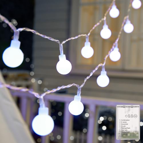 Minetom Battery Operated String Lights, 21FT 60 LED Classroom Lights - color: Pure White, size: 1 Pack