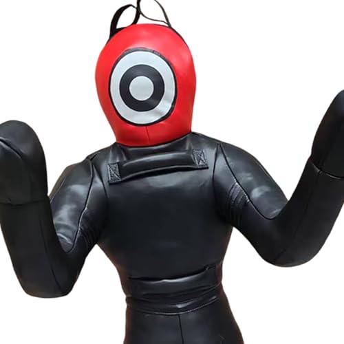 Qianly Grappling Dummy Punching Dummy Unfilled Multipurpose Adults Practical Training Equipment Punching Bag for Karate, 170cm
