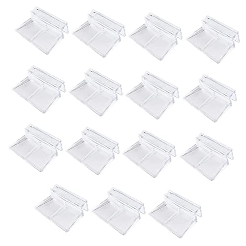 BESPORTBLE 15pcs Aquarium Stand Acrylic Support Brackets Fish Tank Cover Bracket Clips
