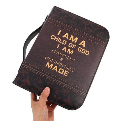 Bible Cover for Women: Bag Bible Protective Book Holder Carrying Case Folder Organizer - Buddhist Text Bag Handbags for Storage