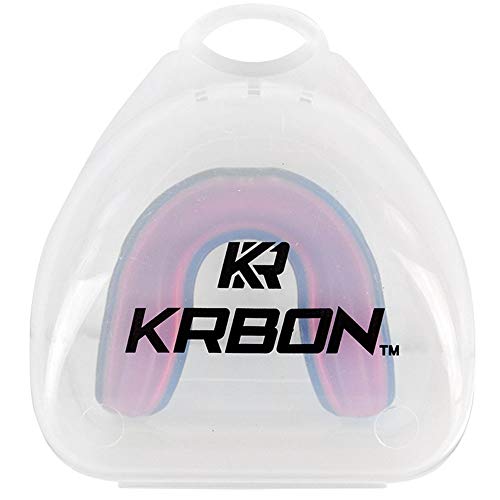 KRBON Mouthguard Slim Fit, Junior Mouth Guard Ages 10 & Under with Case for Boxing, Basketball, Lacrosse, Football, MMA, Martial Arts, Hockey and All Contact Sports