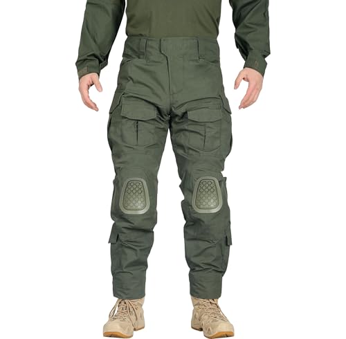G3 Tactical Knee Pads 1 Pair Protective Knee Pads Inserts for Tactical Airsoft Paintball Hunting Combat Pants Army Green - color: Army green