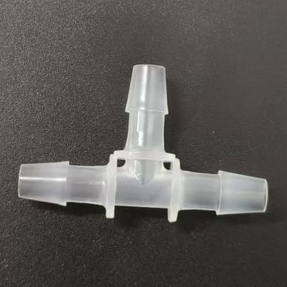 3 Way Tee Connector Equal Barbed T-Fitting 3 Way Hose Barb Adapter for Laboratory Biochemical Analytical Instruments Food Machinery Aquarium Equipment 100pc/pk (4.8mm 3/16'' Cir) - size: 4.8mm 3/16'' Cir