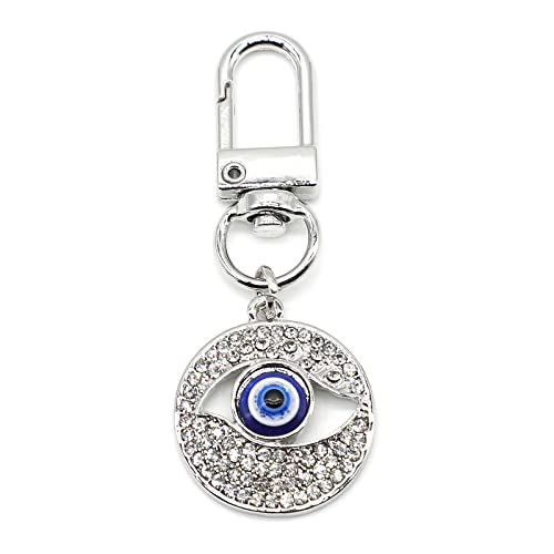 Evil Eye Keychains Car Key Ring Bag Purse Charm for Women Men - Good Luck Amulet Protection - color: B