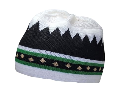 Set 4 Kufi Hat for Men Muslim AMN-225 Beanie Skull Cap Islam Taqiyah Takke Gift - color: Color Set 6
