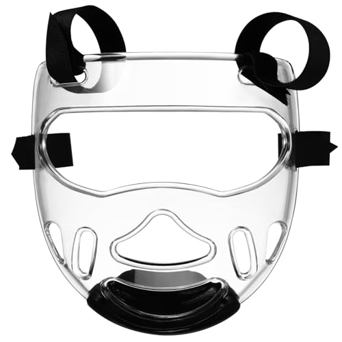 Toddmomy Taekwondo Sparring Face Guard Detachable Face Protector for Boxing Martial Arts Headgear Shockproof and Breathable Cover for Kids 8.26 X 7.87 X 3.54 in