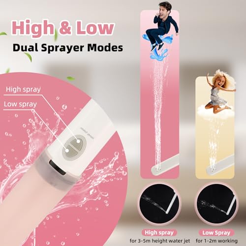 Hibbent Portable Bidet for Travel, High Pressure Handheld Electric Sprayer, Rechargeable Travel Bidet for Women & Men, Personal Hygiene Cleaning, Soothing Postpartum Care, Pink - color: Pink