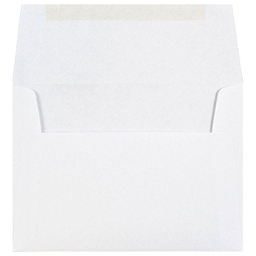 JAM PAPER 4Bar A1 Invitation Envelopes - 3 5/8 x 5 1/8 - White - 50/Pack - color: White, size: A1 / 4bar
