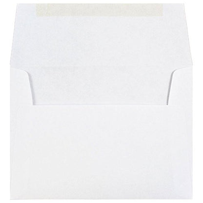 JAM PAPER 4Bar A1 Invitation Envelopes - 3 5/8 x 5 1/8 - White - 50/Pack - color: White, size: A1 / 4bar