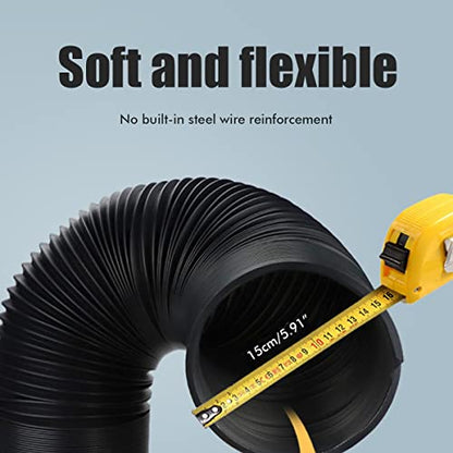 Zerone 15CM Exhaust Hose Connector Air Conditioner Exhaust Hose Coupler Round Tube Conditioner Adapterin for Portable Air Conditioner Horse (ONLY HOSE RING)
