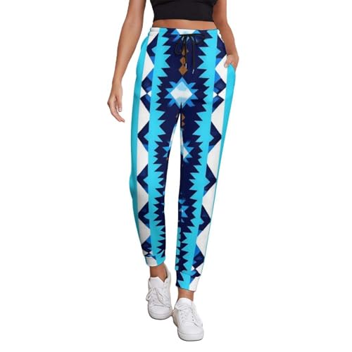 Casual Long Jogger Pants for Women, Lightweight Drawstring Sweatpants High Waisted Sports Yoga Pants - color: Color(391), size: Medium