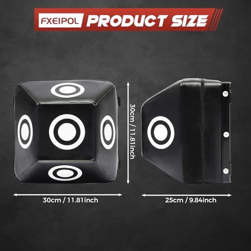 Wall Mount Boxing Training Bag - Uppercut Boxing Training Punching Target - Heavy Punching Bag for Adults for Bedroom/Living Room/Gym - color: Black S (11.81*11.81*9.84 Inch)