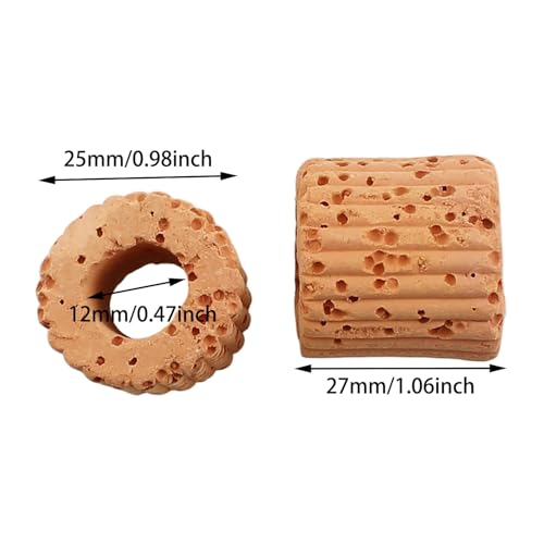 10PCS Plant Securing Ring 25mm Ceramic Cultivation Ring Base Suitable for Fish Tank and Aquarium Landscaping