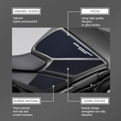 Motorcycle Waterproof Fuel Tank Sticker Pad Non-Slip Side Rubber Stickers for 2026 CB1000 Hornet CB1000 SP Hornet cb1000 Hornet/sp Hornet 2025 Black PVC Material
