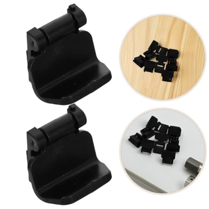 BESTonZON 8-Pack Black Tank Cover Retainers for Compatible Reptile Terrariums, Turtle Enclosures and Feeding Boxes