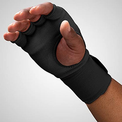 Hayabusa Quick Gel Boxing Hand Wrap Gloves - color: Black, size: Large