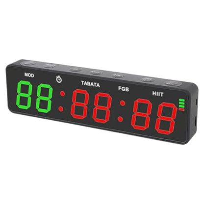 KIMISS Portable Rechargeable Gym Timer with Stopwatch, Magnetic Workout Interval Digital Timer for Home Garage Boxing & Fitness Training
