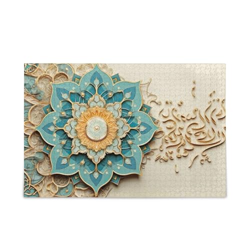 Jigsaw Puzzles 1000 Pieces for Adults Kids Ramadan Kareem Eid Al Adha Mubarak Muslim Game Artwork Toy Gifts 202a5287