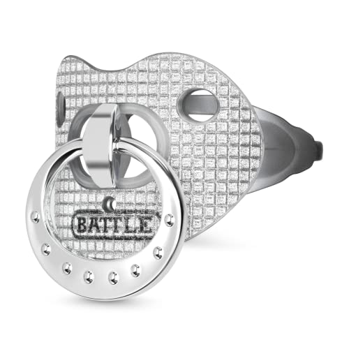 Battle Sports Binky Oxygen Football Mouthguard - Detachable Strap, Maximum Breathability, Works with Braces & No Boiling Required - color: Diamond
