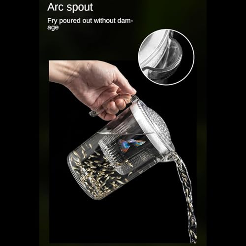 Transparent Hatch Box, Fish Isolation Nursery Cup, Aquarium Fry Safety Breeder Container, Multi Species Separation Chamber Tool, Acrylic Viewing Design, Tank Care Accessory for Shrimp Cichlid
