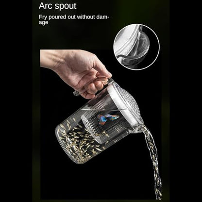 Transparent Hatch Box, Fish Isolation Nursery Cup, Aquarium Fry Safety Breeder Container, Multi Species Separation Chamber Tool, Acrylic Viewing Design, Tank Care Accessory for Shrimp Cichlid