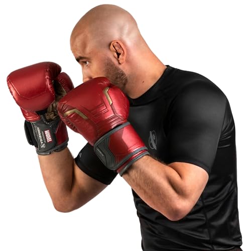 Hayabusa Marvel Hero Elite Boxing Gloves for Men and Women - color: Iron Man, size: 12oz
