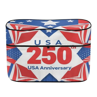 Howilath 250Th Anniversary Propane Tank Cover Trailer Travel Accessories Dual 40Lb RV Camper Propane Tank Cover - color: 250Th Anniversary, size: Large(Double 40LB)