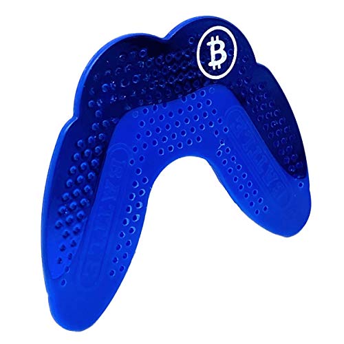 Battle Sports Ultra-Slim Grillz Football Mouthguard, Chrome Blue | Show off your style, Lightweight mouthpiece, Exceptional breathability, Remoldable technology, Low-heat customized fit - color: Chrome Blue