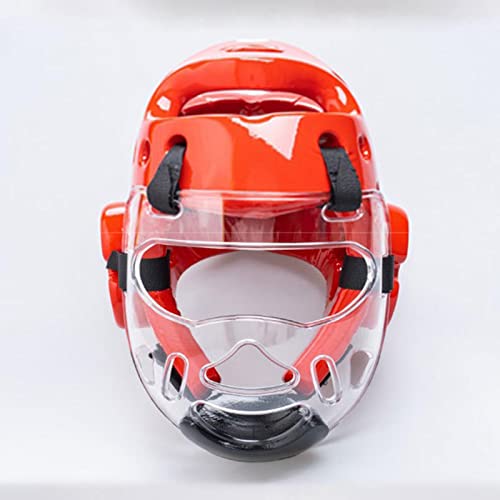 Clear Taekwondo Mask for Kids Adult Karate Mask Detachable Protector Head Gear Head Cover, Face Shield Thickening for Martial Arts Boxing Sparring Grapplings Muay Thai Kickboxing Training - color: Kids