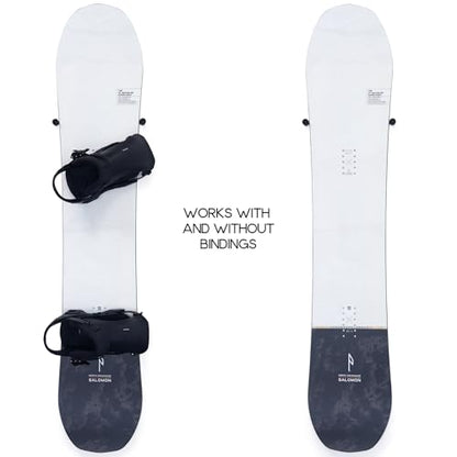 (4 PCS) Snowboard Wall Mount Storage – Edge-Safe Modern Snowboards Hanger | Floating Vertical Rack, Clip Hook Holder to Securely Store and Display Boards, Gear Organizer by Arkorus