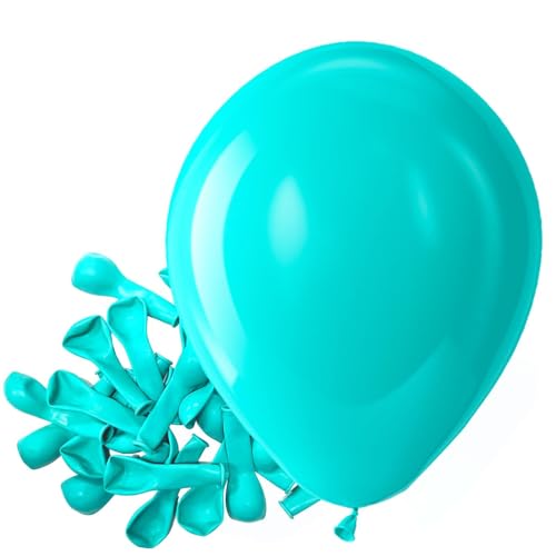 Bezente Teal Balloons Latex Party Balloons - 150 Pack 5 inch Matte Small Turquoise Helium Balloons for Wedding Bridal Shower Birthday Party Backdrop Decorations - color: 10-teal-g90, size: 5inch (Small)