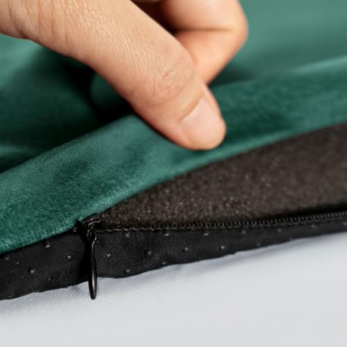 TAKVA EasiClean™ Indoor Prayer Mat | Kaaba Collection (ComfitPlus, Kaaba Emerald) Padded Memory Foam Prayer Rug, Muslim, Islamic Prayer Rugs - color: Kaaba Emerald