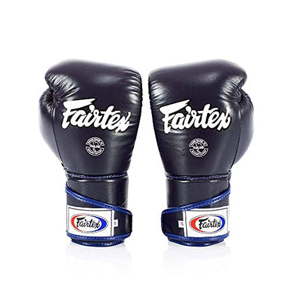 Fairtex BGV6 Angular Boxing Gloves, Locked Thumb Muay Thai MMA Kickboxing | Premium synthetic body with triple-layer foam padding. Joint protection and firm wrist support safeguard hands on heavy bags - color: Blue, size: 12oz
