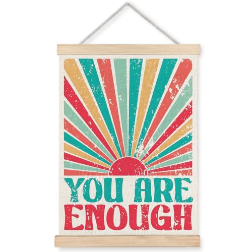 WUCHJ Boho Rainbow Sunshine Inspirational Wall Art Poster 12x16 in - color: Boho Rainbow Sunshine Inspirational